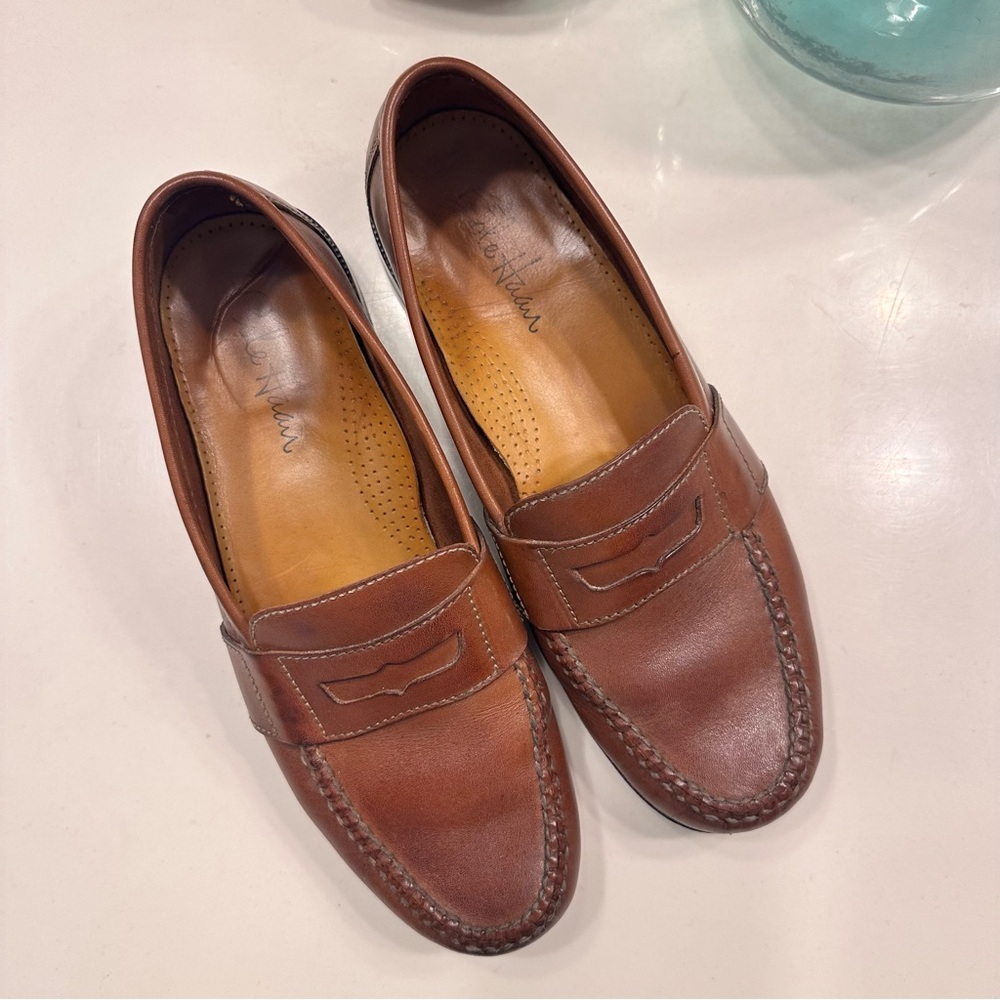 Cole Haan Men's Tan Leather Loafers